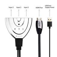 HDMI Switcher, Kinps&reg; 3 Port HDMI Switch for Switching Multiple Input Sources, High Speed Supports High Resolution... N7