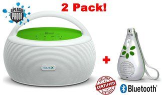 2-Pack SMI440BTX &amp; SMI438BTX Portable HD Outdoor Bluetooth Boombox Blast 20W BIG Rechargeable Waterproof Hi-Fi...
