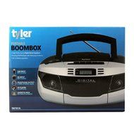 Tyler MP3/CD Boombox Player TAU103-SL with Tape Cassette Player/Recorder, USB/SD Card Reader, Headphone Jack Line-In... N6