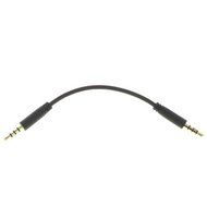 Valley Enterprises&reg; 6 inch TRRS 4-Pole 3.5mm Male to 3.5mm Male Gold Stereo Audio Cable