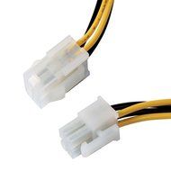 Caxico 2PCS 8-Inch ATX12V 4-Pin P4 CPU Power Extension Cable (ATXP4EXT) N5