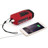 Solar LED Flashlight, OUTAD Portable Hand Crank Self Powered Emergency Radio with 2000mAh Smart Phone Charger,... N5