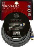 GE 87653 Quad Shielded G6 12-Feet Coaxial Cable, Gray N3