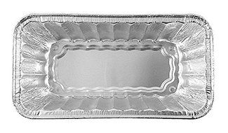 Handi-Foil 2 lb. Red Holiday Christmas Snowman Aluminum Foil Loaf / Bread Baking Pan w/Clear Dome Lid (25) N12