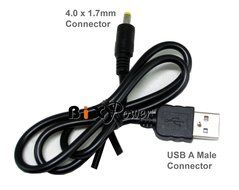BiXPower USB Port Power Cable with 3 Extra Popular Interchangeable Connector Tips N4