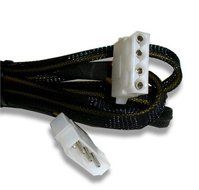 72 inch 4 pin Molex Extension Cable Sleeved