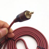 Gold-Plated 3.5mm Male to 2-Male RCA [Left / Right] Stereo Audio Y Cable, Dual Shielded 1-2rca Audio Auxiliary... N7