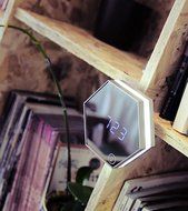 SROCKER Mirror Rechargeable Alarm Clock MC33 Smart Led Digital Display with Cosmetic Mirror, Night Light, Thermomter... N6