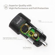 VOJO (2 Pack) 3.5mm Auxiliary Audio Cable 6ft Coiled Aux Cord for Car with Male to Male Gold Plated Jack, Tangle-free... N20