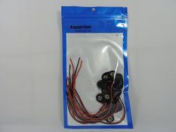 AspenTek 12cm/4.72 Inch 9v Battery Clip Snap Accessories (10-piece Pack) N4