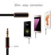 DIKOO 35510011 AUX 3.5mm Male to Male Stereo Audio Cable with In-line Microphone N48
