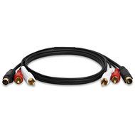 Cmple - S-Video &amp; 2-RCA Audio Cable Combo, Gold Plated - 3ft N2
