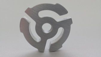 Custom Aluminum 45 Rpm Record Adapter (New). N7