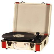 Timestorm XR-638BP Belt-Drive 3-Speed Portable Stereo Bluetooth Turntable N2