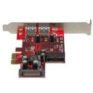 StarTech.com 4-Port PCI Express USB 3.0 Card SATA Power PEXUSB3S2EI N2