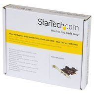 StarTech.com 4-Port PCI Express USB 3.0 Card SATA Power PEXUSB3S2EI N3