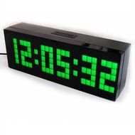 Digital Large Big Number Jumbo LED snooze wall desk Alarm clock count down timer with calendar -Green Light