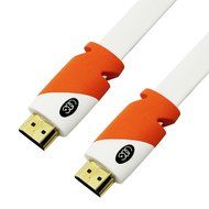 FLAT Cable HDMI 25' High Speed HDMI Flat Wire CL3 Rated - Ethernet Audio Return Channel ( ARC ) 3D 4K UHD 2160p... N11