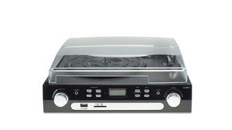DigitNow! M36 Bluetooth Vinyl Turntable, Cassette, Radio Player with USB Port and SD Encoding() N2