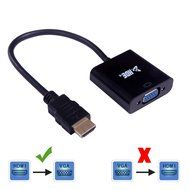 HDE 1080p HDMI to VGA HDTV Gold Plated Active Adapter Video Converter with 3.5mm Audio Cable and Micro USB Port... N11