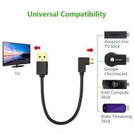 Micro USB Cable, Ugreen USB Power Cable Charging for Fire TV Stick, Chromecast, Roku 6 Inches (Left+Right) N3