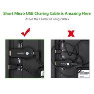 Micro USB Cable, Ugreen USB Power Cable Charging for Fire TV Stick, Chromecast, Roku 6 Inches (Left+Right) N4