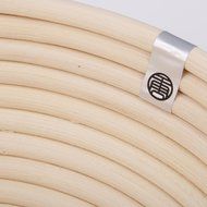 Homestia Round Shaped Bread Dough Proofing Rising Rattan Basket &amp; Linen, 9.8 Inch N20