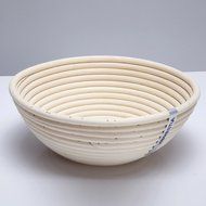 Homestia Round Shaped Bread Dough Proofing Rising Rattan Basket &amp; Linen, 9.8 Inch N21