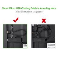 Micro USB Cable, Ugreen USB Power Cable Charging for Fire TV Stick, Chromecast, Roku 6 Inches (Left+Right) N10