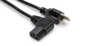Hosa PWC-143R Right-Angle IEC C13 to NEMA 5-15P Power Cord, 3 feet