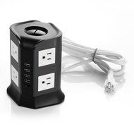 Smart 8-Outlet Home / Office Surge Protector 930 Joules Power Strip 4000W 110-250V Worldwide Voltage Power Socket... N7