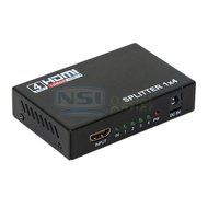 Full HD HDMI Splitter 1X4 4 Port Hub Repeater Amplifier v1.4 3D 1080p 1 In 4 Out N3