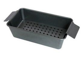 Tosnail 10" X 6" X 3" Non-stick Meatloaf Pan with a Perforated Elevated Lifter