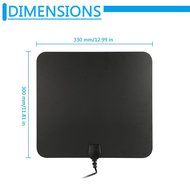 Indoor TV Antenna,YaphteS 50 Miles Ultra Thin Digital HDTV Antenna with Amplifier Signal Booster for the Highest... N6