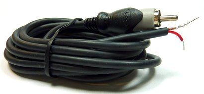 Philmore 6-ft RCA Male Shielded Cable To Bare Wire For Speakers &amp; Subwoofer N3