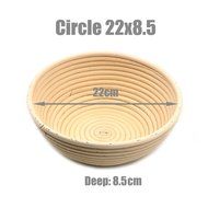 AngelaKerry 1pcs 34x15.5x7cm (1.3x0.6x0.2.8 inch) Banneton Brotform Long-Strip Bread Proofing Basket Handmade N30