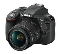 Nikon D3300 24.2 MP CMOS Digital SLR with Auto Focus-S DX NIKKOR 18-55mm f/3.5-5.6G VR II Zoom Lens (Black) -... N9