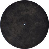 Hide in the Sound - Leather Turntable Platter Mat - Black Suede