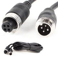 uxcell&reg; 5M Black 4 Pin Connector M/F Power Cable for Car Monitor System