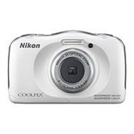 Nikon Coolpix S33 13.2 Megapixel Compact Camera - White - 2.7 LCD - 16:9 - 3x Optical Zoom - 4x - Digital (IS)...