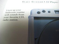 Sharper Image Single CD Shower Companion (SI538COB) N5