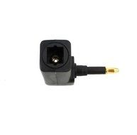 Lemeng 2-Pack Digital Fiber Optic Toslink Right Angle 90 Degree Female to 3.5 mm Mini Male Optical Audio Connector... N4