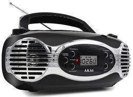 Akai CE2200R CD Boombox FM PLL Radio, Black N4