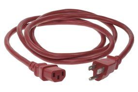 SF Cable, 6 ft 18 AWG Universal Power Cord (IEC320 C13 to NEMA 5-15P) White Color N3