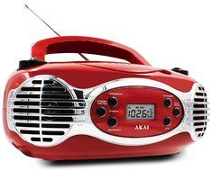 Akai CE2200R CD Boombox FM PLL Radio, Black N6