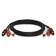 Cmple - S-Video &amp; 2-RCA Audio Cable Combo, Gold Plated - 3ft N4