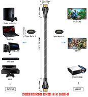 FARSTRIDER HDMI 2.0 Cable 25 Feet (8 Meters) High Speed, Supports Ethernet, 2160P, 4k, 3D, 24K Gold Connector,... N7