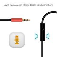 DIKOO 35510011 AUX 3.5mm Male to Male Stereo Audio Cable with In-line Microphone N54