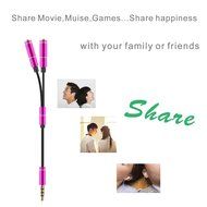 DIKOO 35510011 AUX 3.5mm Male to Male Stereo Audio Cable with In-line Microphone N58