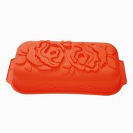 X-Haibei Rose Flower Loaf Pan Silicone Birthday Jello Cake Gelatina Mold Baking Mould N3